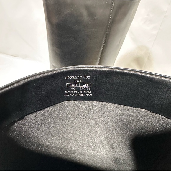 ZARA Chunky Lug Sole Knee-High Boots | Strike Aesthetic | Combat Biker sz 40 - Picture 3 of 12